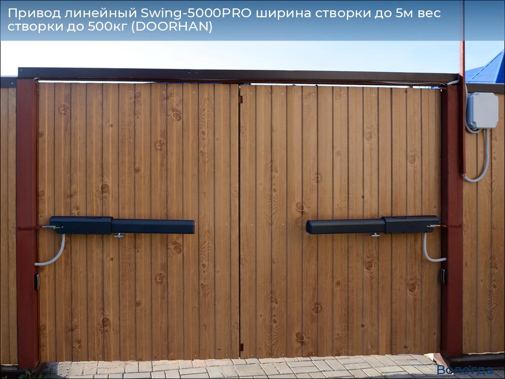 Привод линейный Swing-5000PRO ширина cтворки до 5м вес створки до 500кг (DOORHAN), vologda.doorhan.ru