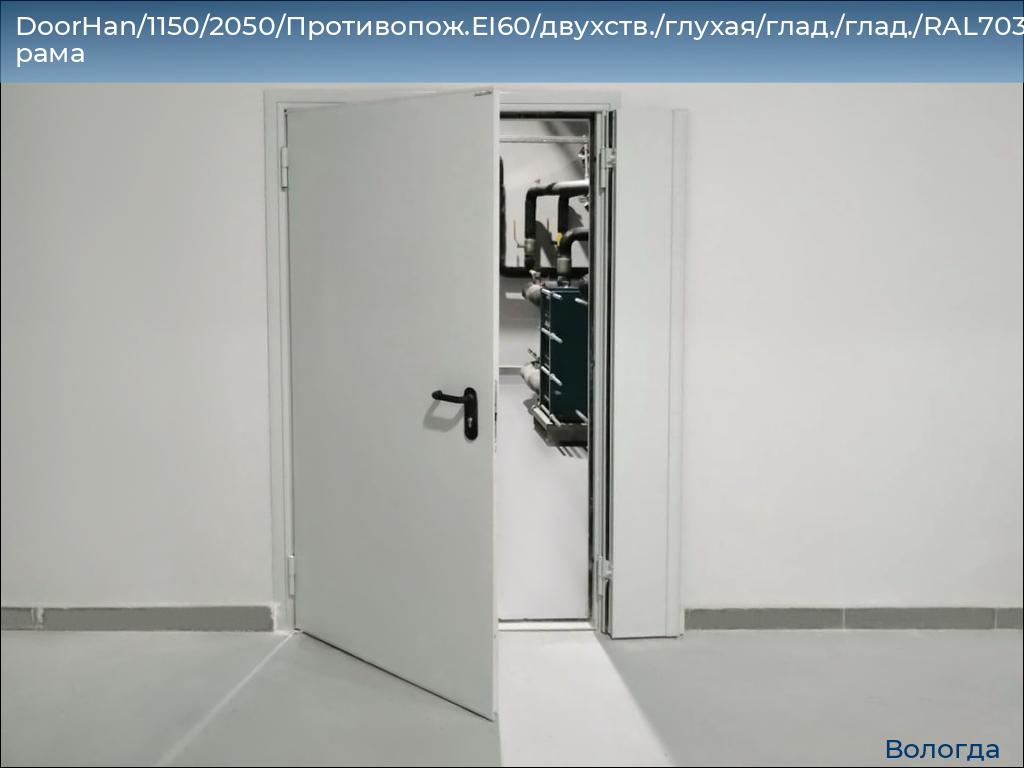 DoorHan/1150/2050/Противопож.EI60/двухств./глухая/глад./глад./RAL7035/лев./угл. рама, vologda.doorhan.ru