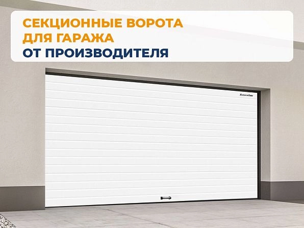 Секционные ворота 2500х2200 мм белые DoorHan RSD02, vologda.doorhan.ru